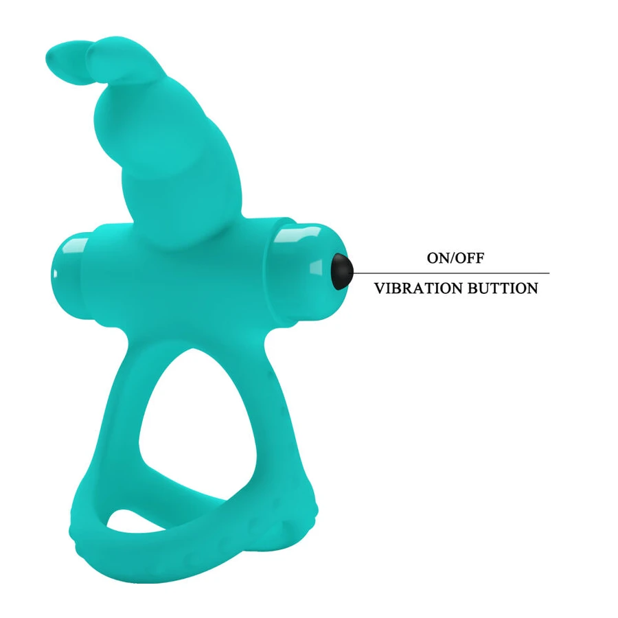 PRETTY LOVE - FIGGY GREEN RabbIT VIBRATTORRING